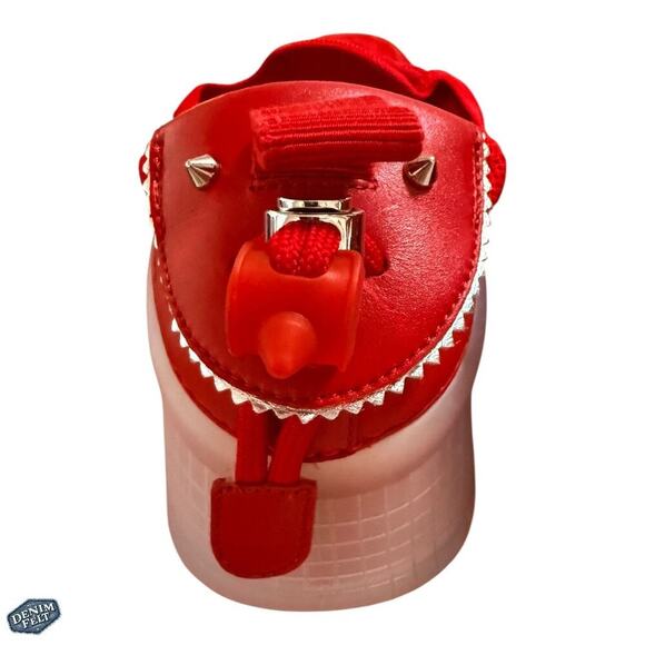 Christian Louboutin Arpoador Sneakers Red Men’s 10.5 Mesh Suede $1295‎ MSRP NEW main image 5